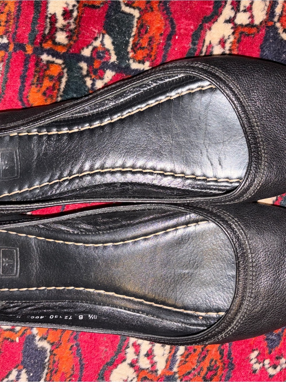 Frye Black Leather Women's Ballet Flats